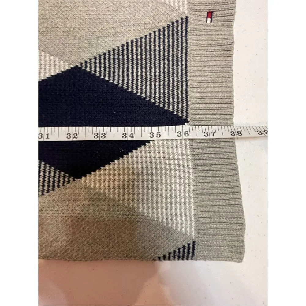 Tommy Hilfiger mens blue gray scarf